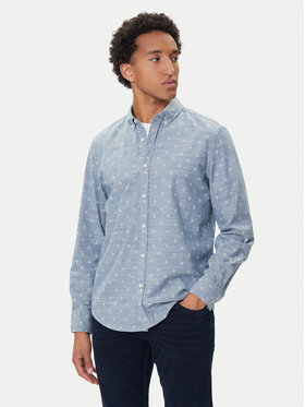 Mustang Mustang Camicia Elmore 1016948 Celeste Regular Fit