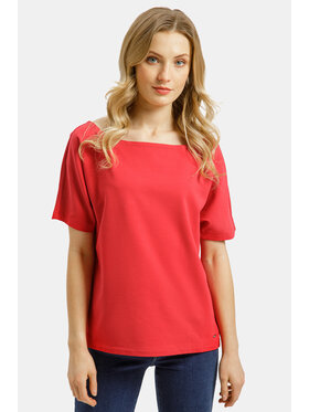 Cross Jeans Cross Jeans T-Shirt 55847-007 Czerwony