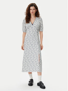 Tommy Jeans Tommy Jeans Rochie de vară Bird DW0DW20336 Alb Regular Fit