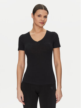 Guess Guess Tričko O5GI00 KBBU1 Čierna Boxy Fit