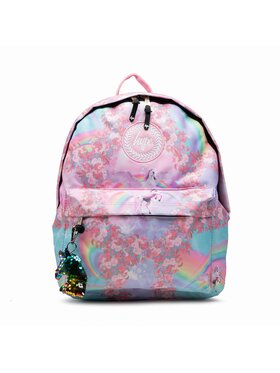 HYPE HYPE Plecak Holographic Rainbow Crest Backpack YVLR-645 Różowy