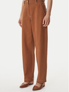 Guess Guess Jeans hlače W6GB10 W1805 Rjava Relaxed Fit