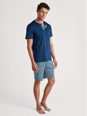 Calida Calida Pyžamo 46282 Tmavomodrá Regular Fit