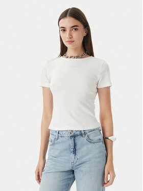 Patrizia Pepe Patrizia Pepe Тишърт 2M4522/J407-W146 Бял Slim Fit