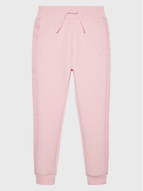 Guess Guess Spodnie dresowe J2YQ24 FL03S Różowy Relaxed Fit