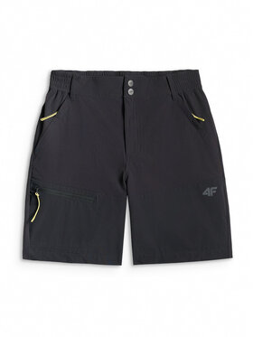 4F 4F Szorty sportowe TREKKING Czarny Regular Fit