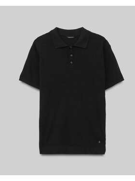 Borgio Borgio Polo sturno_czarna Czarny Classic Fit