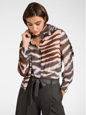 Elena Mirò Elena Mirò Koszula 5155P300236N001 Brązowy Regular Fit
