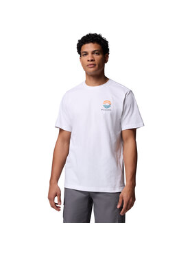 Columbia Columbia T-shirt Columbia Kettle River Outdoor Tee Bianco Regular Fit