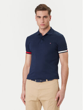 Tommy Hilfiger Tommy Hilfiger Tricou polo MW0MW42743 Bleumarin Slim Fit