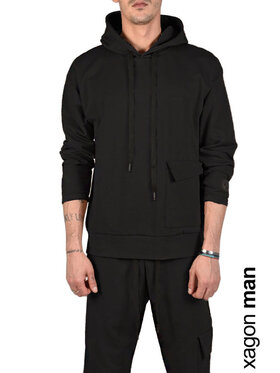 Xagon Xagon Felpa A2008 1F 30052 Nero Regular Fit