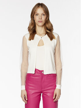 NAF NAF NAF NAF Kardigán Mbolly Bolero XENG27 Ekru Regular Fit