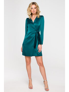 Makover Makover Abito da sera K156 Verde Regular Fit
