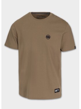 PITBULL PITBULL T-Shirt Koszulka męska SMALL LOGO XL Brązowy Regular Fit