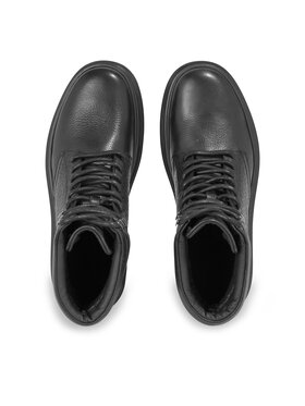 Calvin Klein Pohodni čevlji Combat Boot Mono HM0HM01211 Črna