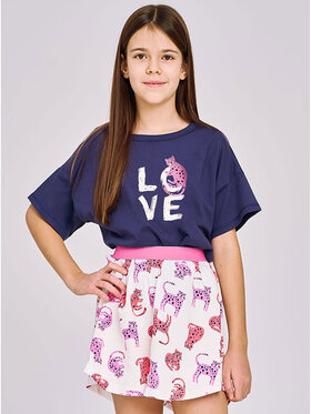 Taro Taro Piżama TA3178-01 Granatowy Basic Fit