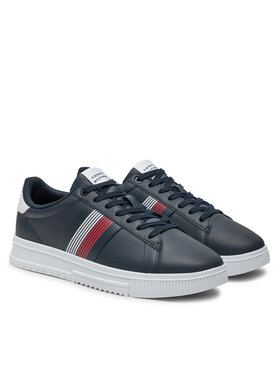 Tommy Hilfiger Tenisice Supercup Lth Seasonal FM0FM05129 Tamnoplava