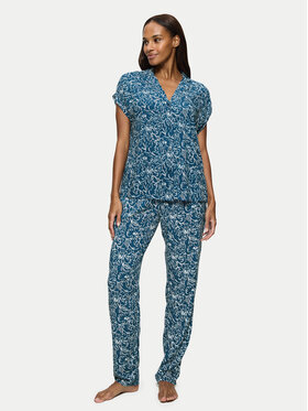 Triumph Triumph Pijama Boyfriend 10222611 Albastru Relaxed Fit