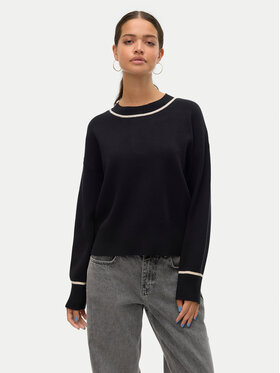 Vero Moda Vero Moda Sweter Saba 10318077 Czarny Regular Fit