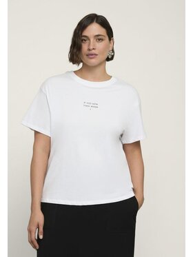 Fiorella Rubino Fiorella Rubino T-shirt G075L008658N011 Bianco Regular Fit