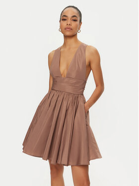 PINKO PINKO Sukienka koktajlowa Casalfermo 102777 Y3LE Brązowy Regular Fit