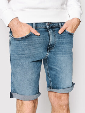 Tommy Jeans Tommy Jeans Džínsové šortky Scanton DM0DM12742 Tmavomodrá Slim Fit
