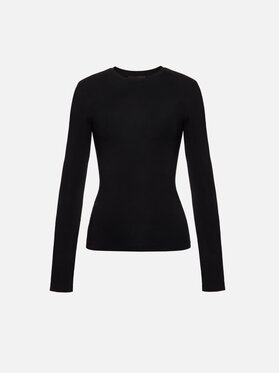 La Mania La Mania Longsleeve APRIL Czarny Basic Fit