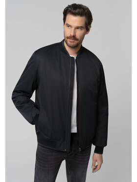 Volcano Volcano Kurtka bomber J-TOBIAS Czarny Regular Fit