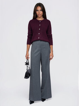 Ombre Ombre Svetr OW-SW-E0064 Bordó Relaxed Fit