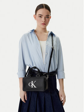 Calvin Klein Calvin Klein Τσάντα Bold Ck Bauletto Crossbody LV04F3411G Μαύρο