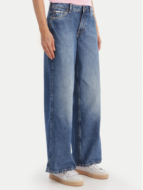 Guess Jeans Guess Jeans Džínsy W5YA0Y D6333 Modrá Wide Leg