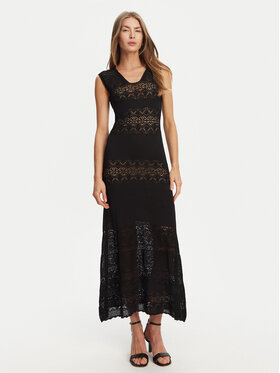 TWINSET TWINSET Rochie tricotată 251TT3210 Negru Regular Fit