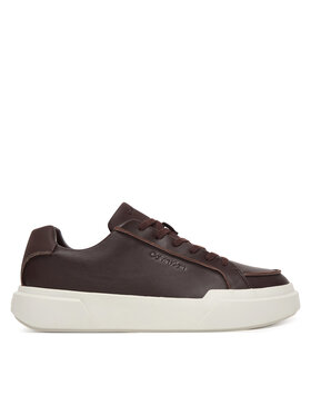 Calvin Klein Calvin Klein Sneakers Chunky Cupsole Lace Up Lth Pinch YM0YM01454 Vișiniu