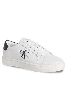 Calvin Klein Jeans Calvin Klein Jeans Sneakersy Classic Cupsole Laceup Lth Wn YW0YW01269 Bílá