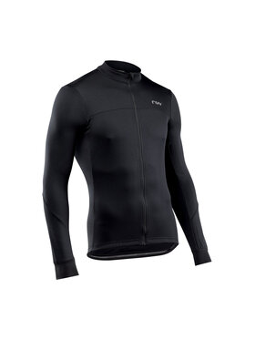 Northwave Northwave Koszulka rowerowa Force 2 Jersey Ls Full Zip Czarny Slim Fit