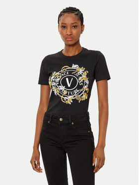 Versace Jeans Couture Versace Jeans Couture T-shirt 78HAHC01 Nero Regular Fit