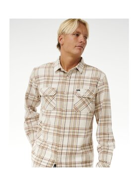 Rip Curl Rip Curl Koszula Griffin Flannel Shirt Écru Standard Fit