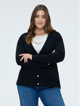 Fiorella Rubino Fiorella Rubino Kardigan M084L008356N033 Czarny Regular Fit