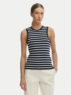 Tommy Hilfiger Tommy Hilfiger Felső WW0WW47806 Sötétkék Slim Fit