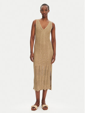 TWINSET TWINSET Rochie tricotată 251TT319A Bej Slim Fit