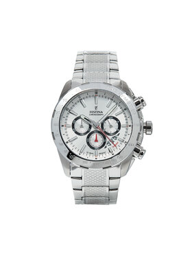 Festina Festina Ρολόι Timeless Chronograph 20668/1 Ασημί