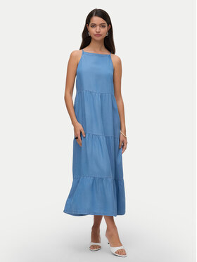 Vero Moda Vero Moda Sukienka letnia Fleur 10326075 Niebieski Loose Fit