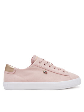 Tommy Hilfiger Tommy Hilfiger Сникърси Vulc Canvas Lace Up Sneaker FW0FW08647 Розов