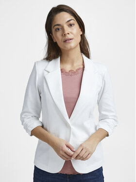 Fransa Fransa Pintsak 20604689 Valge Regular Fit