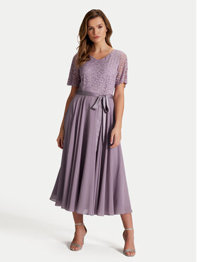 Swing Swing Koktel haljina 5AH16300 Ljubičasta Regular Fit