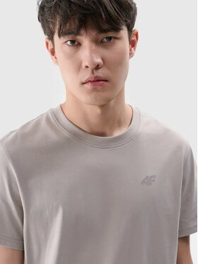 4F 4F T-Shirt 4FWspring_summer_2025TTSHM2074 Szary Regular Fit