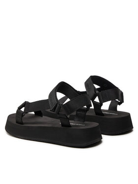 Calvin Klein Jeans Sandale Sandal Velcro Webbing In Mtl YW0YW01480 Crna