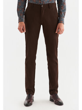 Pako Lorente Pako Lorente Spodnie materiałowe P22WB-WX-001 Brązowy Classic Fit