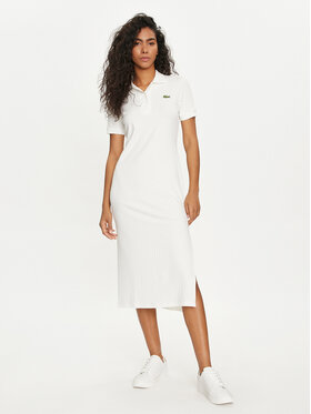 Lacoste Lacoste Hétköznapi ruha EF9129 Fehér Slim Fit