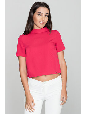 FIGL FIGL Bluzka M542 Czerwony Regular Fit